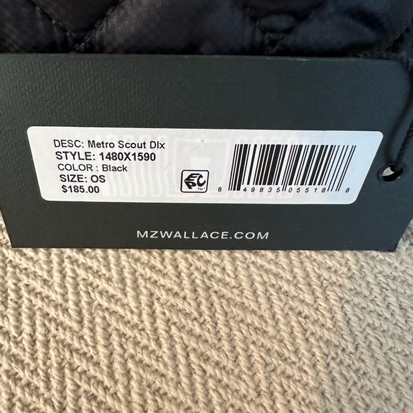 MZ Wallace Metro Scout Deluxe Black Quilted Bag. Used but great condition - Picture 3 of 4